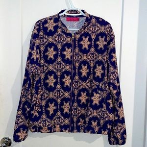 Floral Patterned Bomber